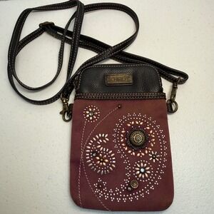 Chala Dazzled Paisley Swirl Cell Phone Corssbody Bag